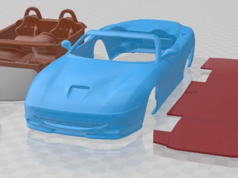 Ferrari 550 Barchetta 2000 Printable Car 3D Print Model