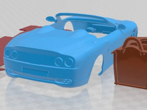 Ferrari 550 Barchetta 2000 Printable Car 3D Print Model