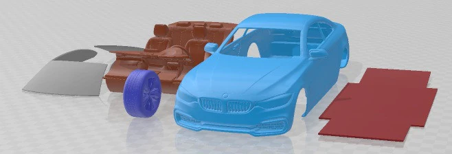 Series 4 Coupe F32 2014 Printable Car 3D Print Model .c4d .max .obj .3ds .fbx .stl .blend 