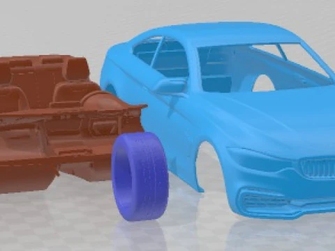 Series 4 Coupe F32 2014 Printable Car 3D Print Model