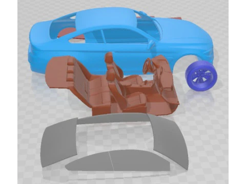 Series 4 Coupe F32 2014 Printable Car 3D Print Model