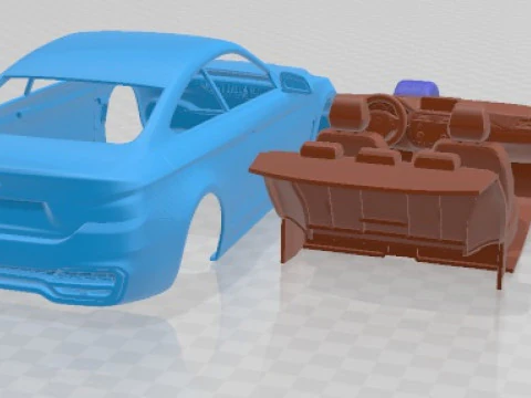 Series 4 Coupe F32 2014 Printable Car 3D Print Model