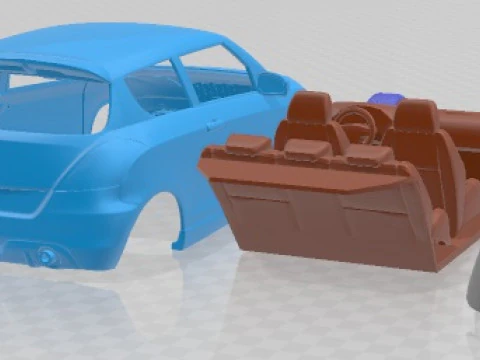 Suzuki Swift Sport 2007 Printable Car 3D Print Model