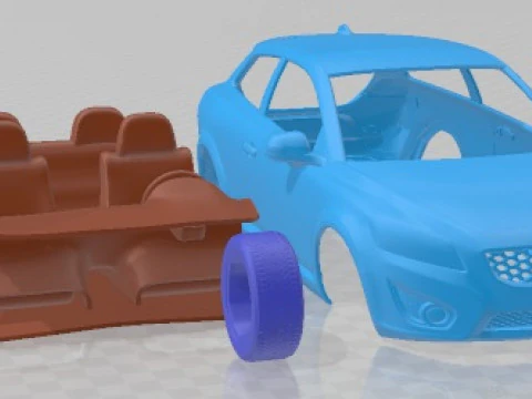 Volvo C30 2011 Printable Car 3D Print Model