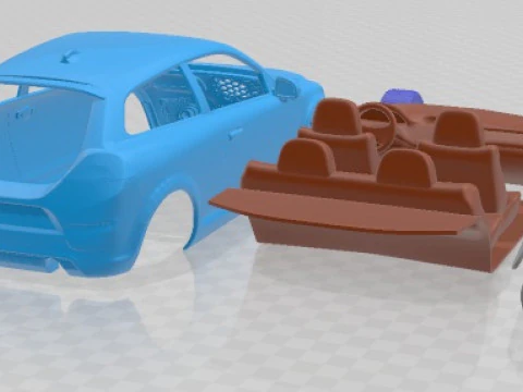 Volvo C30 2011 Printable Car 3D Print Model
