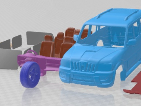 Mahindra Schorpioen 2014 afdrukbare auto 3D printmodel