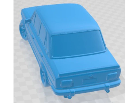 Seat 1430 1969 Cartoon Tuning Printable Car 3D Print Model