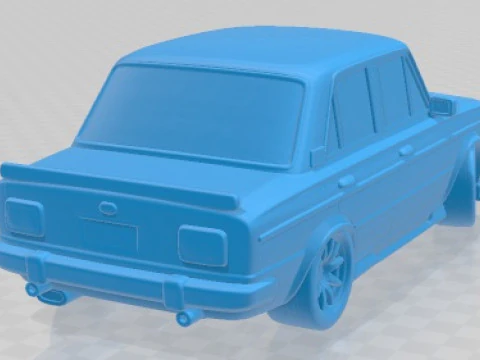 Seat 1430 1969 Cartoon Tuning Printable Car 3D Print Model