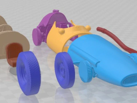 Auto stampabile Maserati 250 F 1954 Grand Prix Modello di stampa 3D