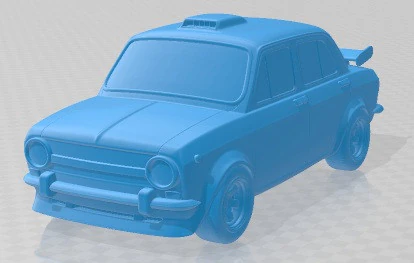 Seat 850 4 Doors Sport Cartoon Tuning Printable Car 3D Print Model .c4d .max .obj .3ds .fbx .stl .blend 
