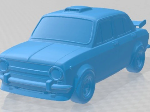 Seat 850 4 Doors Sport Cartoon Tuning Printable Car 3D Print Model