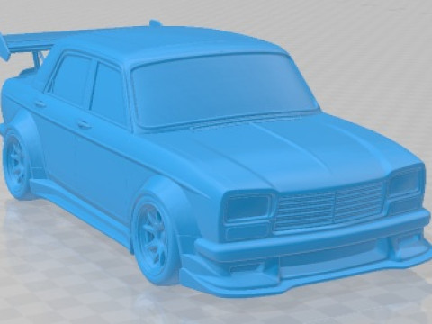 Peugeot 304 1974 Tuning Printable Car 3D Print Model