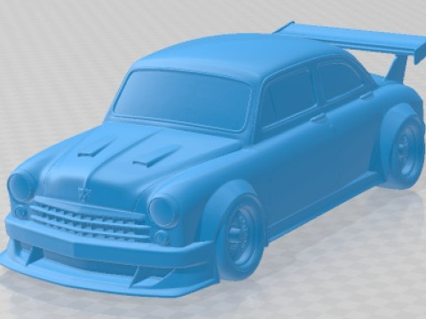 Seat 1400 1963 Tuning Printable Car 3D Print Model