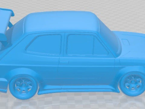 Seat 127 1972 Tuning Printable Car 3D Print Model