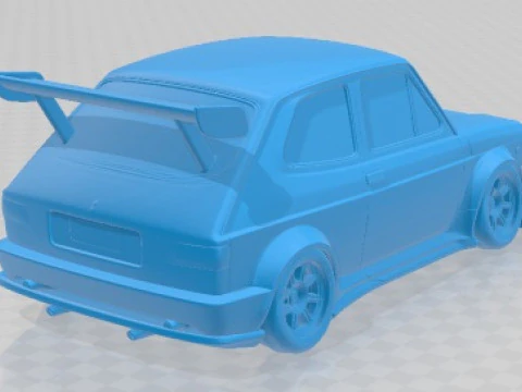 Seat 127 1972 Tuning Printable Car 3D Print Model