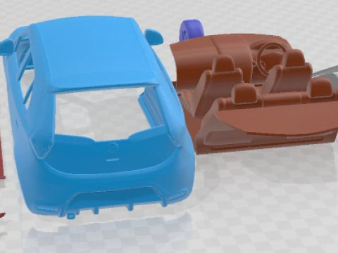 MG 3 2014 Printable Car 3D Print Model