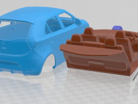 MG 3 2014 Printable Car 3D Print Model
