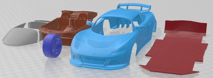 Lotus Exige LF1 2014 Printable Car 3D Print Model .c4d .max .obj .3ds .fbx .stl .blend 