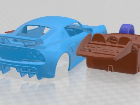 Lotus Exige LF1 2014 Printable Car 3D Print Model