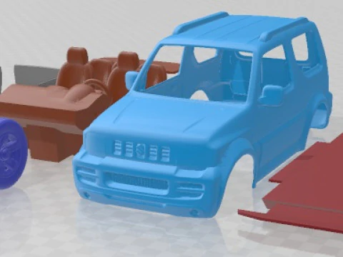 Suzuki Jimny 2005 Printable Car 3D Print Model