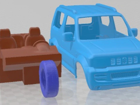 Suzuki Jimny 2005 Printable Car 3D Print Model