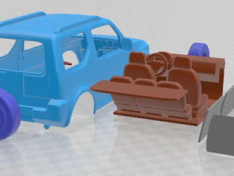 Suzuki Jimny 2005 Printable Car 3D Print Model