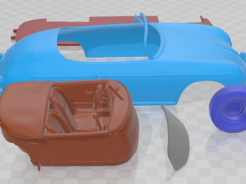 पोर्श 356ए स्पीडस्टर 1955 प्रिंट करने योग्य कार 3D प्रिंट मॉडल