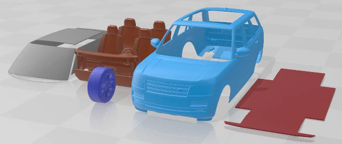 Range Rover 2013 Printable Car 3D Print Model .c4d .max .obj .3ds .fbx .stl .blend 