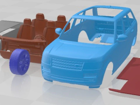 Range Rover 2013 Printable Car 3D Print Model