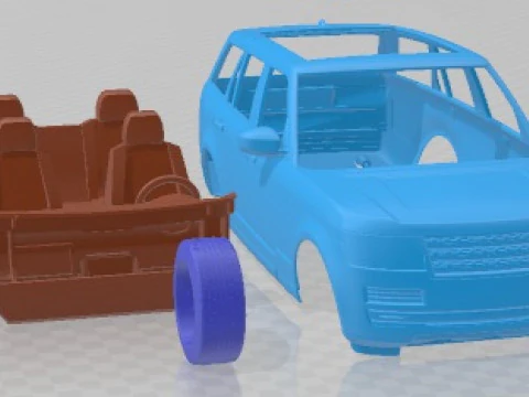 Range Rover 2013 Printable Car 3D Print Model