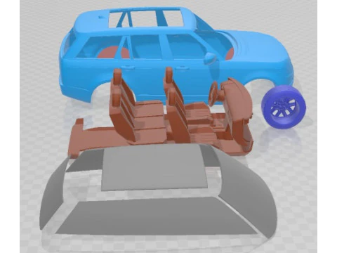 Range Rover 2013 Printable Car 3D Print Model