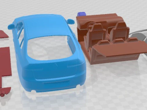 Renault Laguna Sedan 2011 Printable Car 3D Print Model