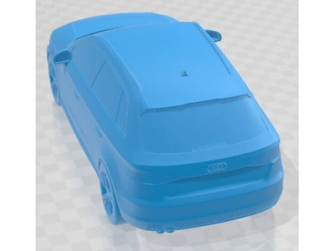 Audi A3 5 Doors S Line 2014 Printable Car 3D Print Model