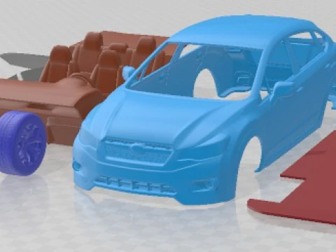 Subaru Impreza XV Crosstrek 2013 Printable Car 3D Print Model