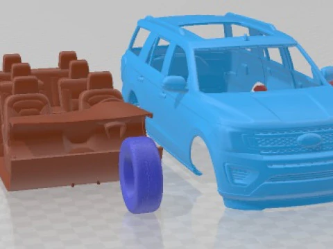 Expedition Platinum 2018 Printable Car 3D Print Model
