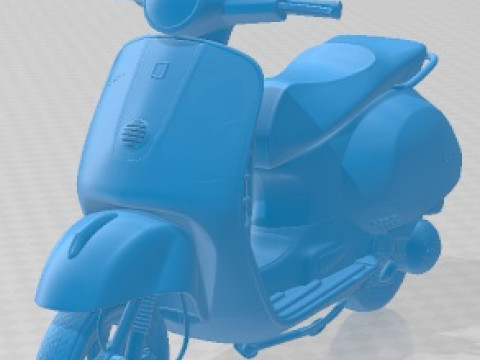 Vespa GTS 300 Super 2011 Moto Imprimible Modelo de impresión 3D