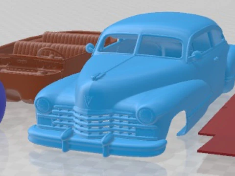 Cadillac 62 Sedanette 1947 Printable Car 3D Print Model