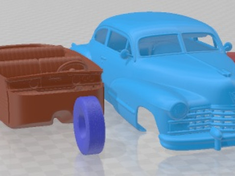 कैडिलैक 62 सेडानेट 1947 प्रिंट करने योग्य कार 3D प्रिंट मॉडल