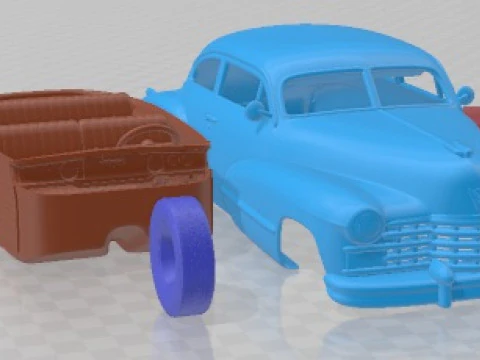 Cadillac 62 Sedanette 1947 Printable Car 3D Print Model