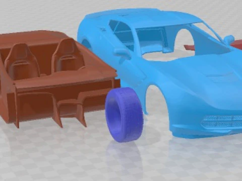 Chevrolet Corvette C7 Stingray Coupe 2014 Printable Car 3D Print Model