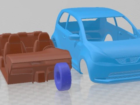 Seat Mii 2013 Printable Car 3D Print Model