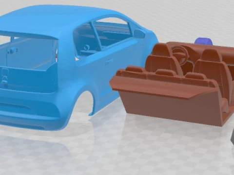 Seat Mii 2013 Printable Car 3D Print Model
