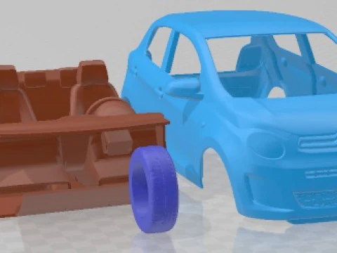Citroen C1 2015 Printable Car 3D Print Model