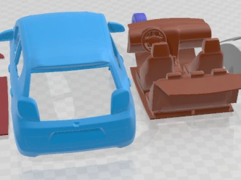 Citroen C1 2015 Printable Car 3D Print Model