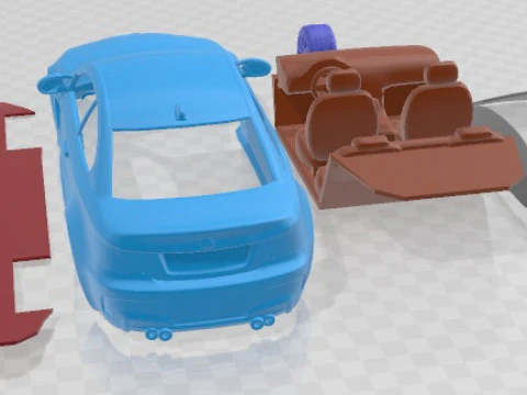Series 1 M Coupe 2011 Printable Car 3D Print Model