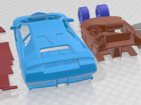 Diablo GT 1999 Printable Car 3D Print Model