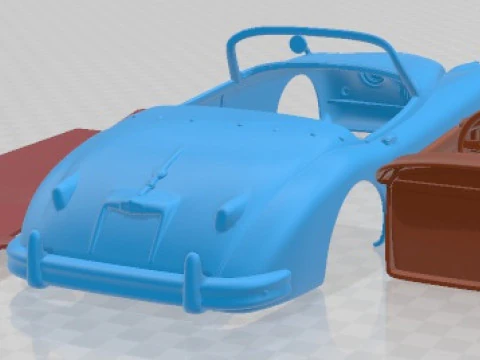 Jaguar XK150 Roadster 1957 Printable Car 3D Print Model