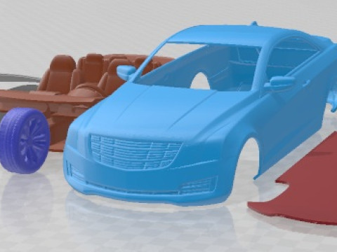 Cadillac ATS Coupe 2015 Printable Car 3D Print Model