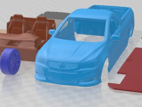 Holden VF Commodore UTE SSV 2014 Printable Car 3D Print Model