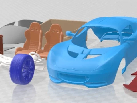 Voiture imprimable Lotus Elise 2012 Modèles 3D en vedette